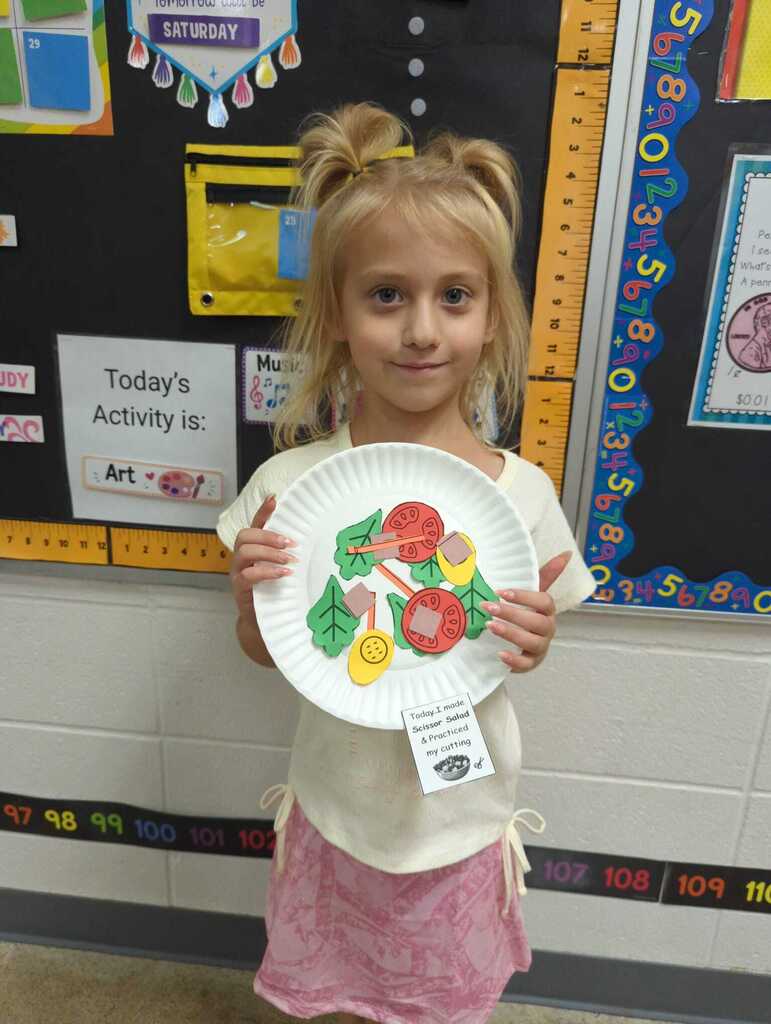 Scissor Salad in Kindergarten