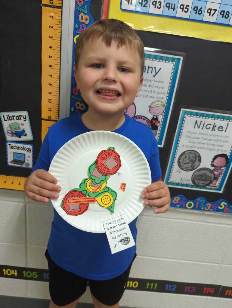 Scissor Salad in Kindergarten