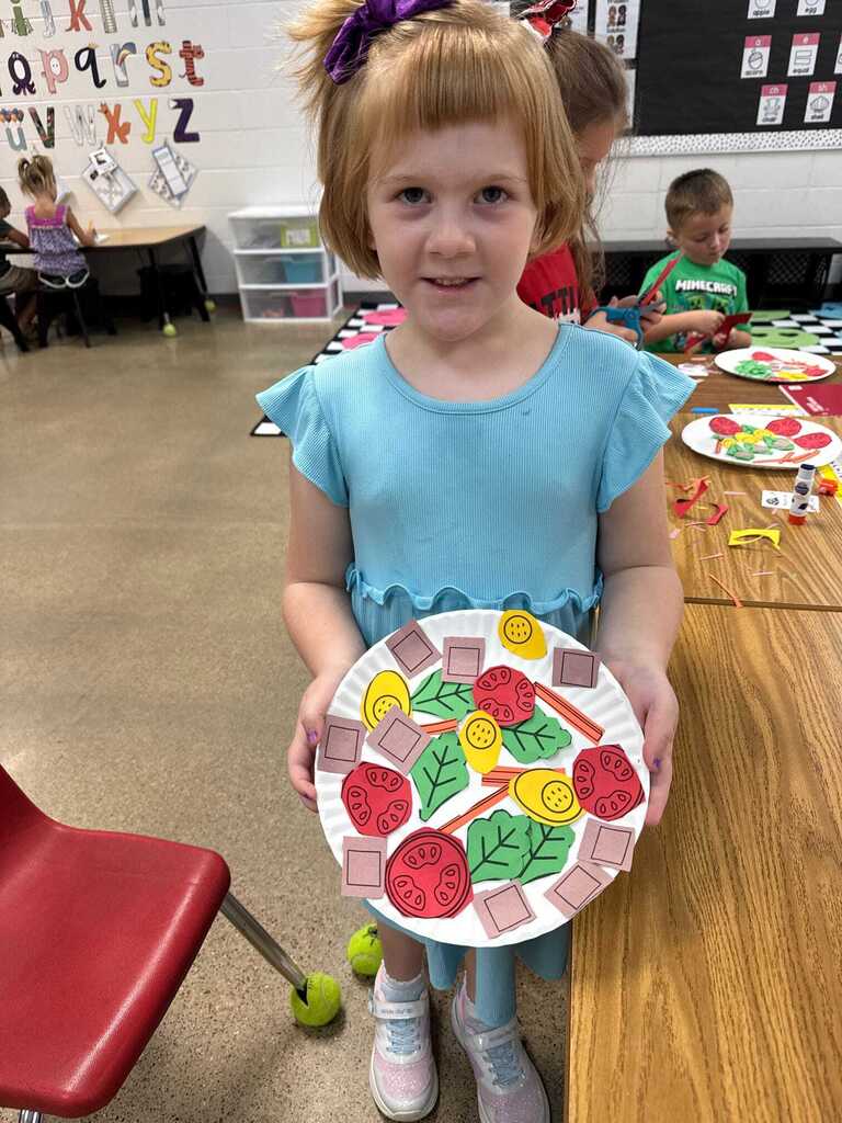 Scissor Salad in Kindergarten