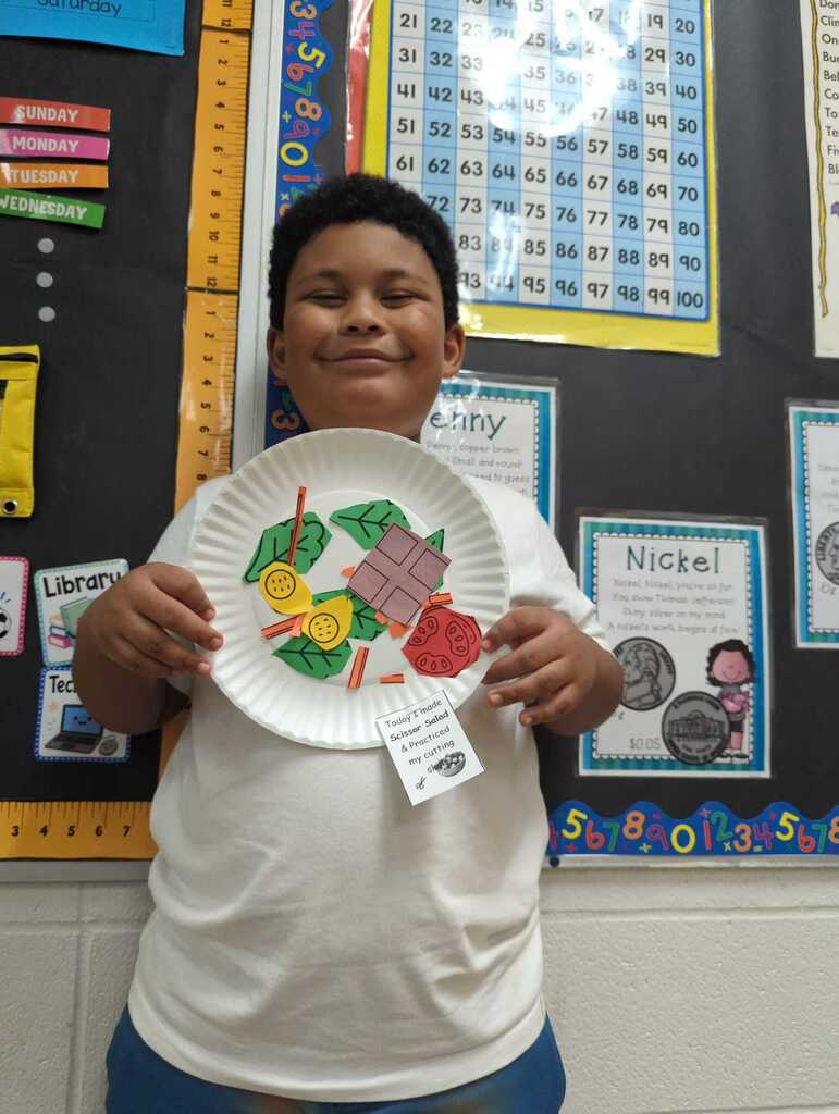 Scissor Salad in Kindergarten