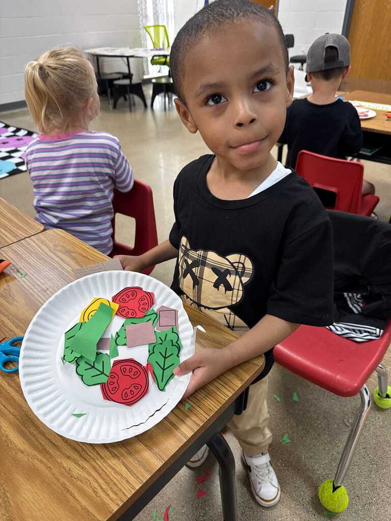 Scissor Salad in Kindergarten