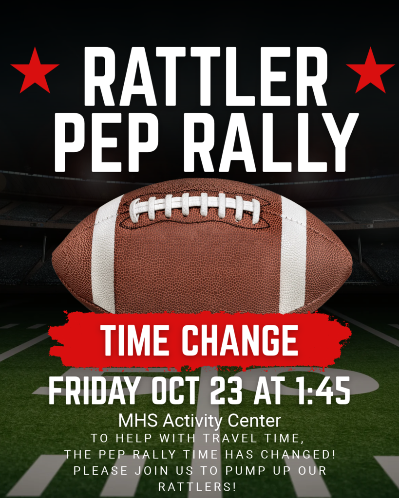 Pep Rally Time Change 1:45