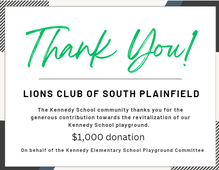 JFK Playground donation