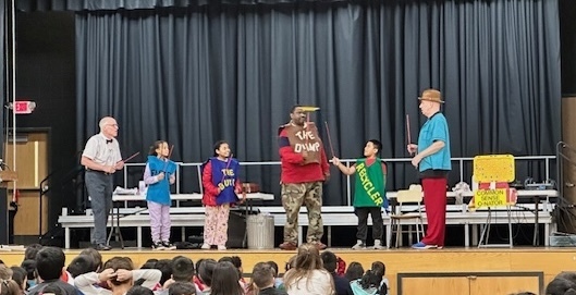 Staff and student volunteers