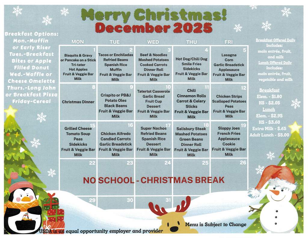 2025 December Lunch menu1