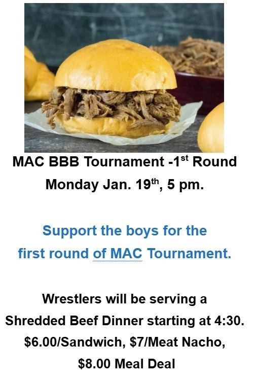 MAC Basketball meal (Monday)