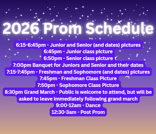 prom schedule