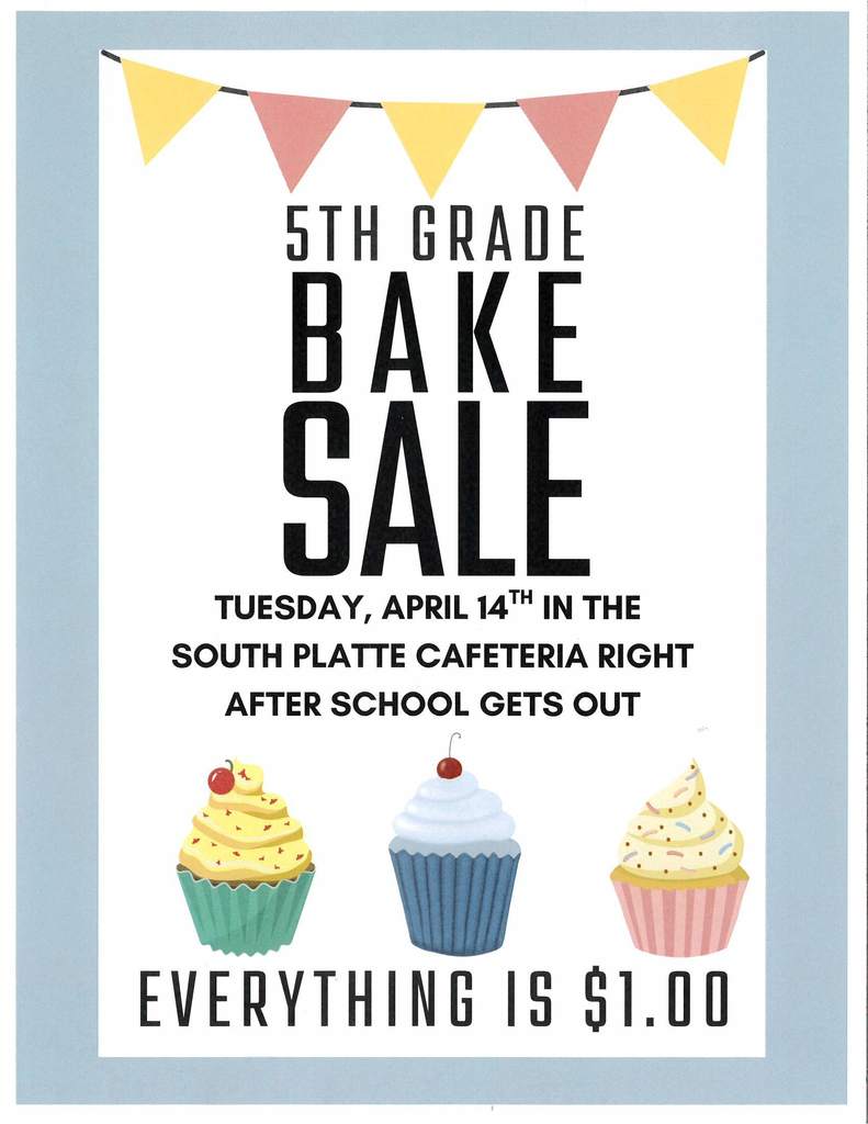 5th Grade Bake Sale 