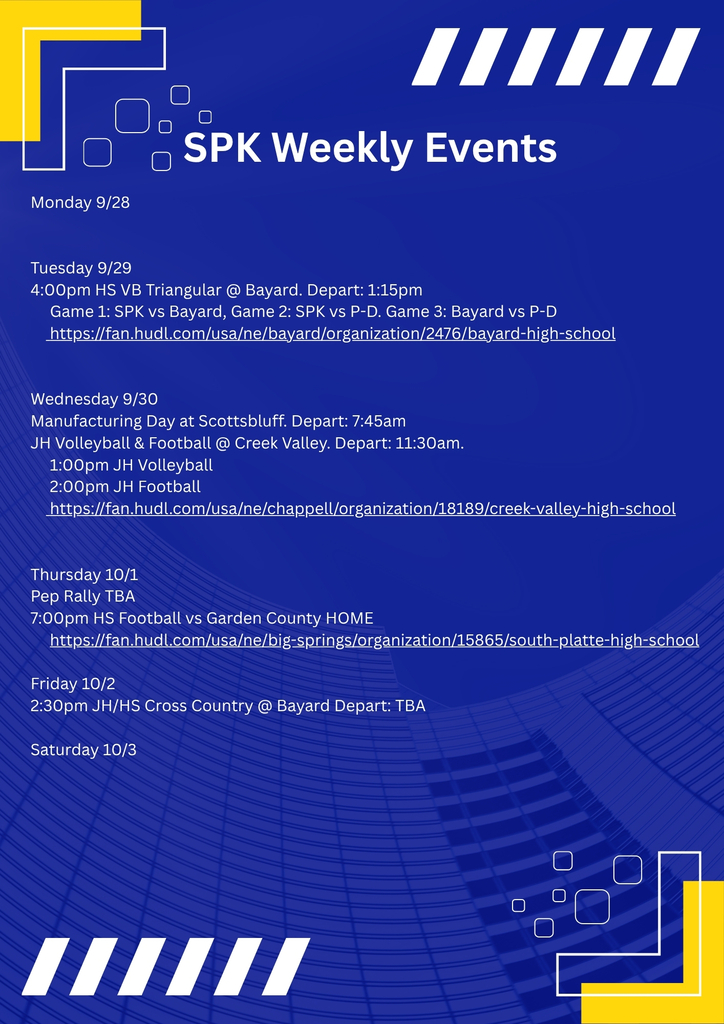 Weekly Events