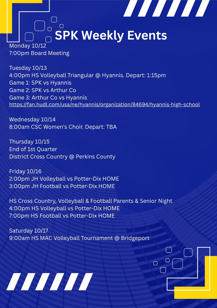Weekly Events