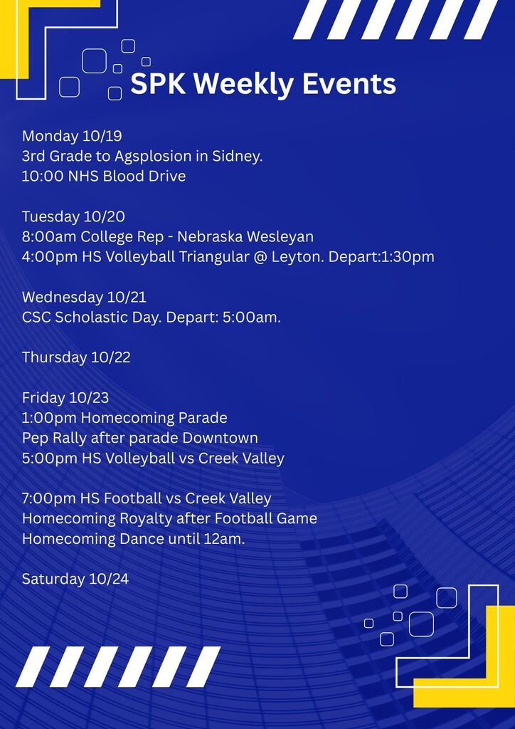 Weekly Events
