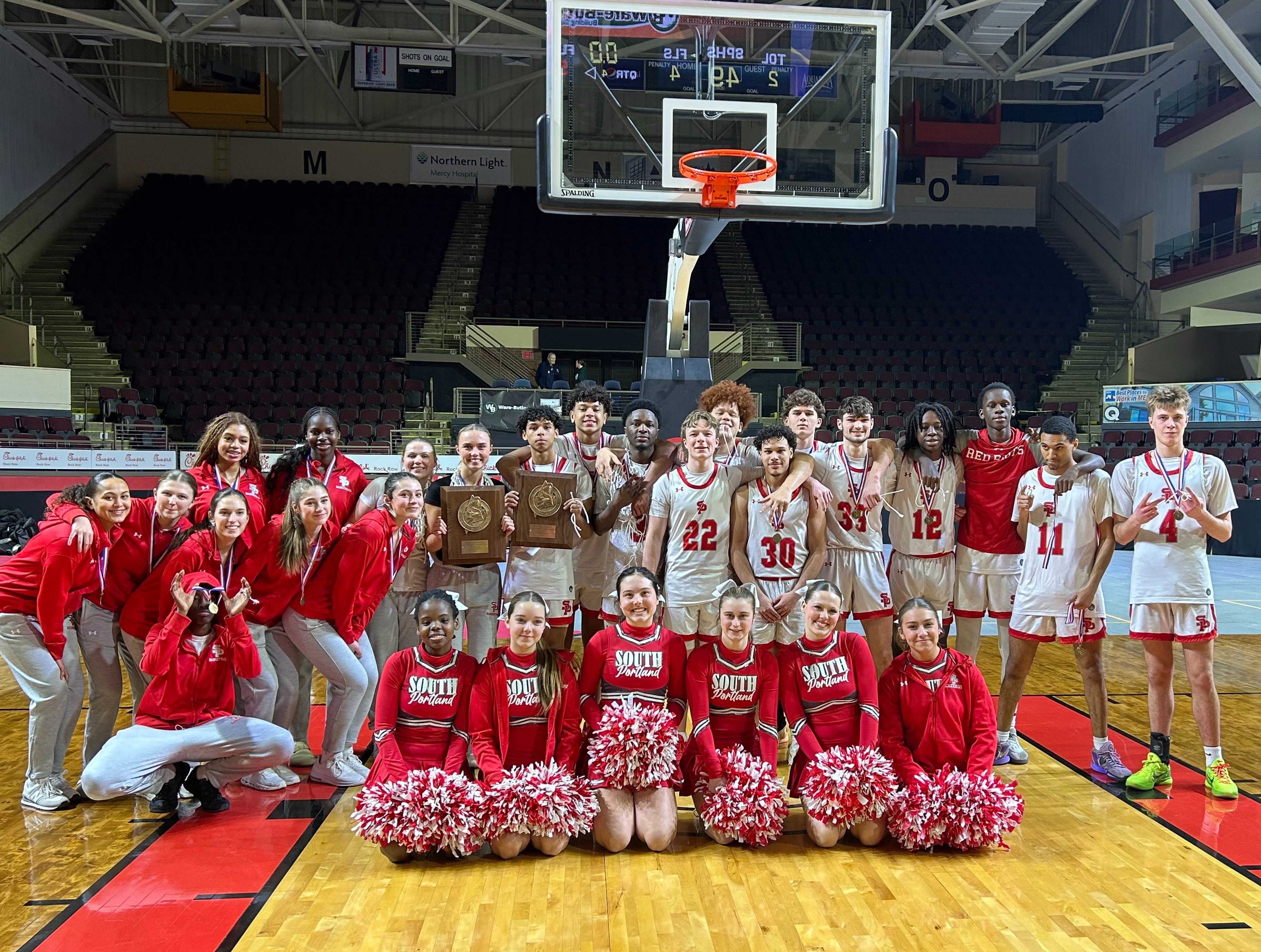 South Portland boys and girls basketball teams win the Class AA South  Regional championship | South Portland High School
