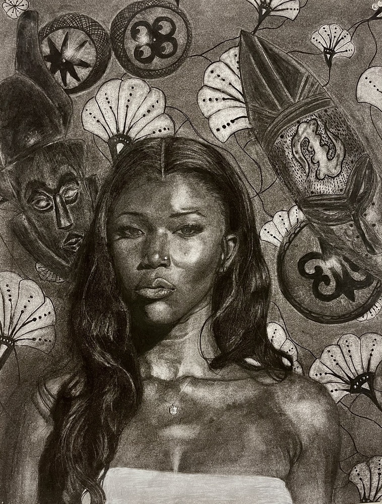 Laurelei i Kebokere: Melanin and Memory (Self-Portrait)