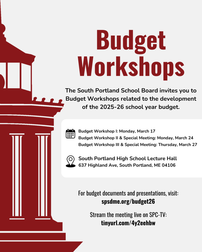 South Portland School Board Budget Workshops