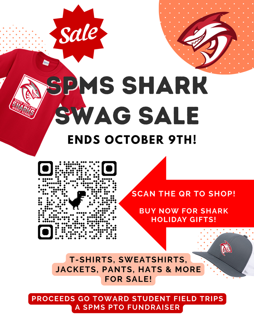 SPMS Shark Swag Sale flyer