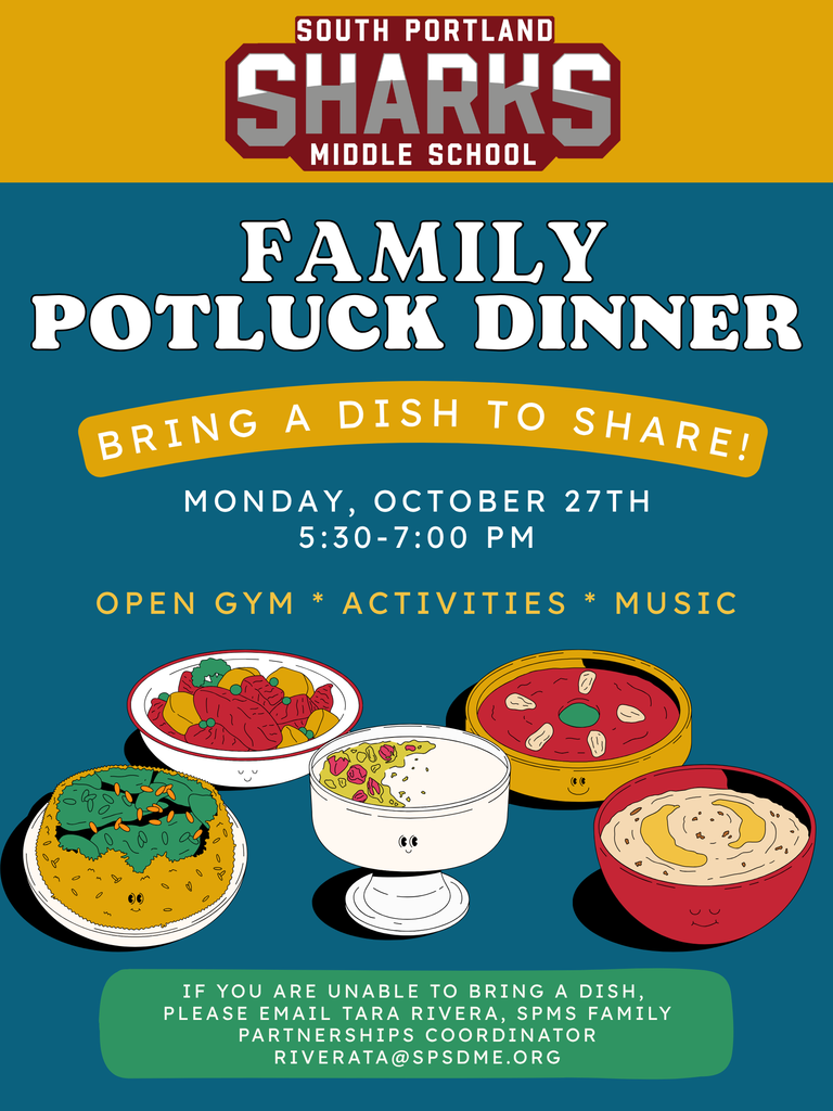 family potluck dinner flyer