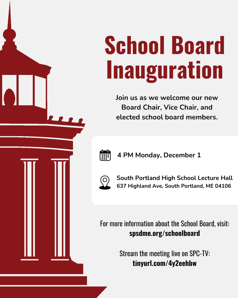School Board Inauguration Monday, December 1 at 4 PM