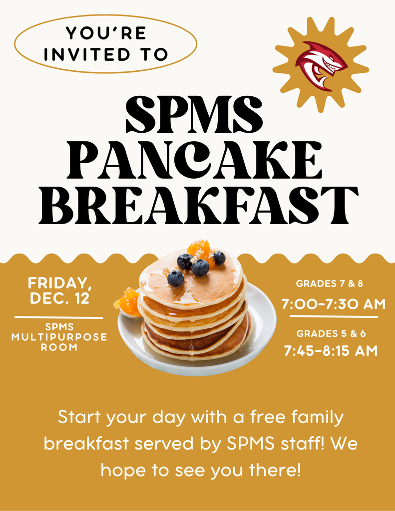 SPMS Family Breakfast flyer