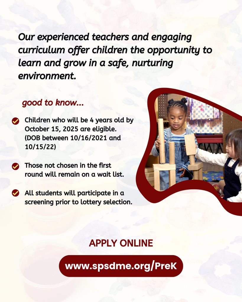 2026-26 Pre-K Lottery is Open Now!
