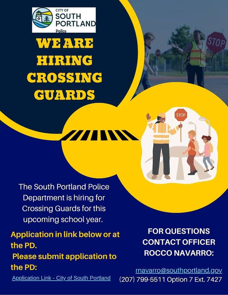 City of South Portland is hiring Crossing Guards