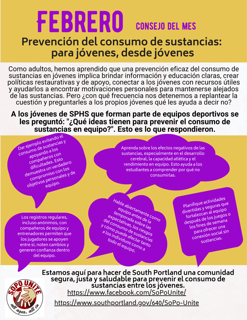 SoPo Unite Tip of the Month - February 2026 Spanish