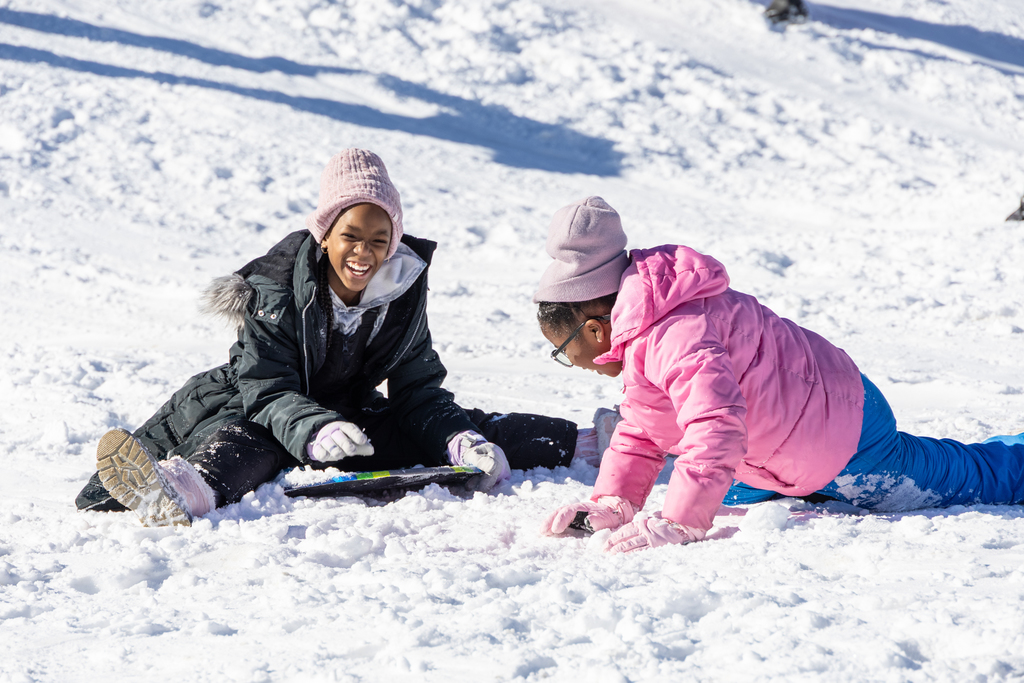 SPMS students sledding