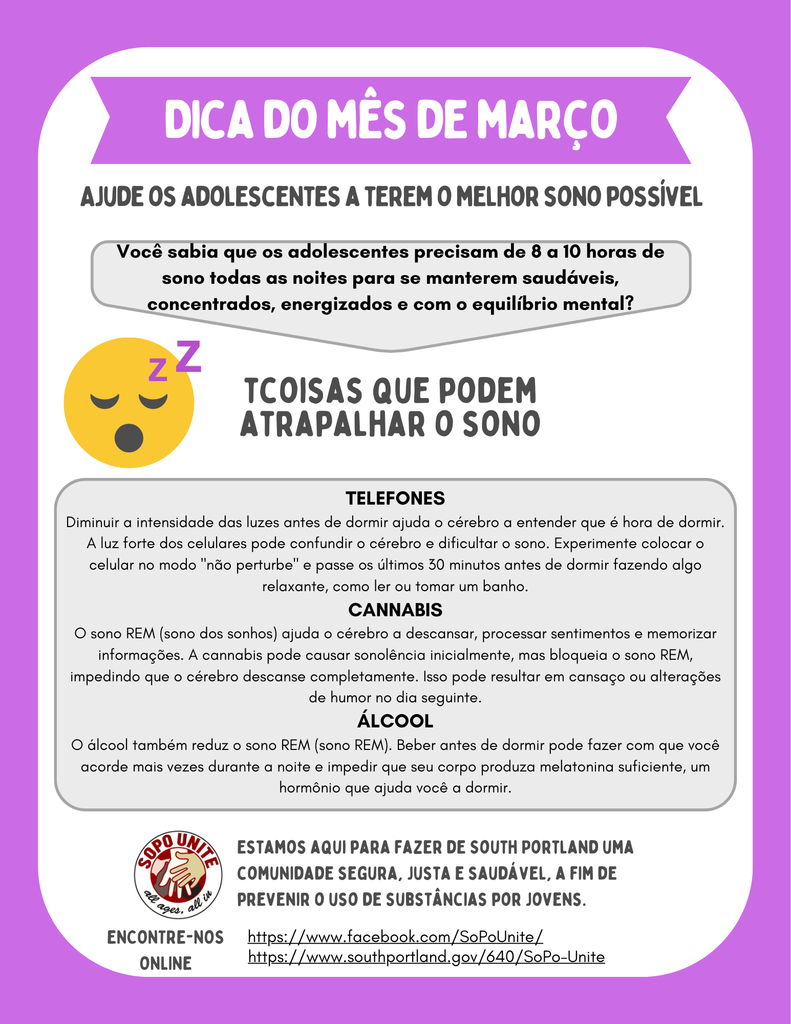 SoPo Unite Tip of the Month March 2026 - Portuguese