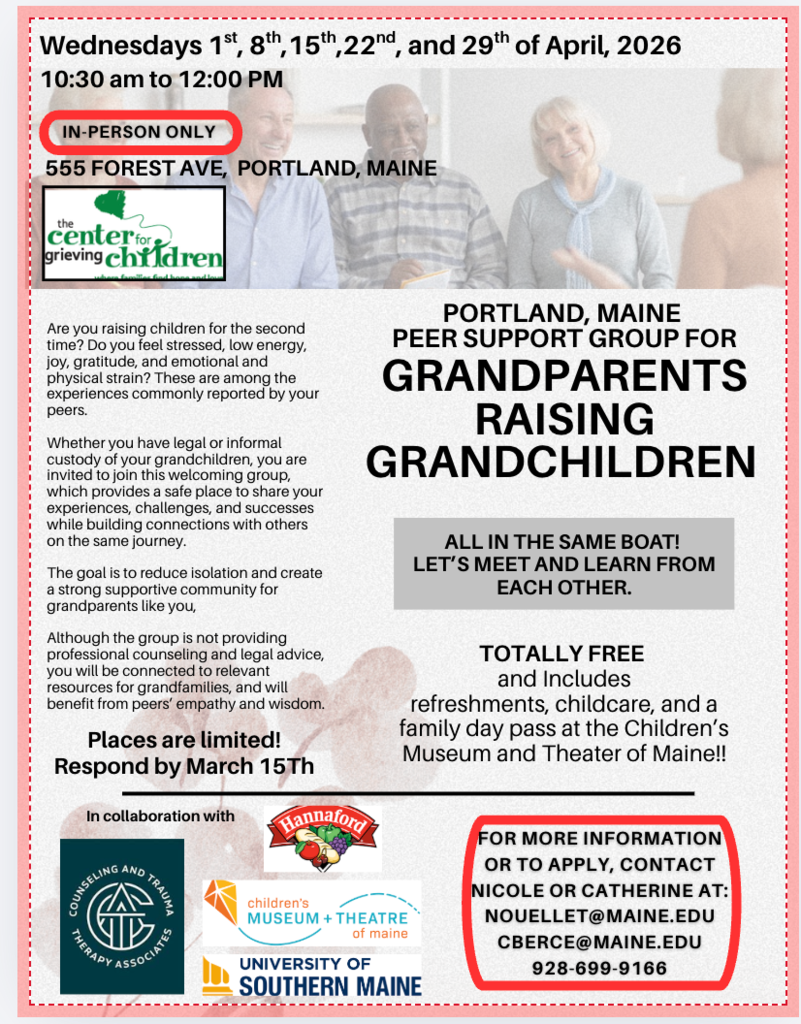 Portland Peer Support Group for Grandparents Raising Grandchildren