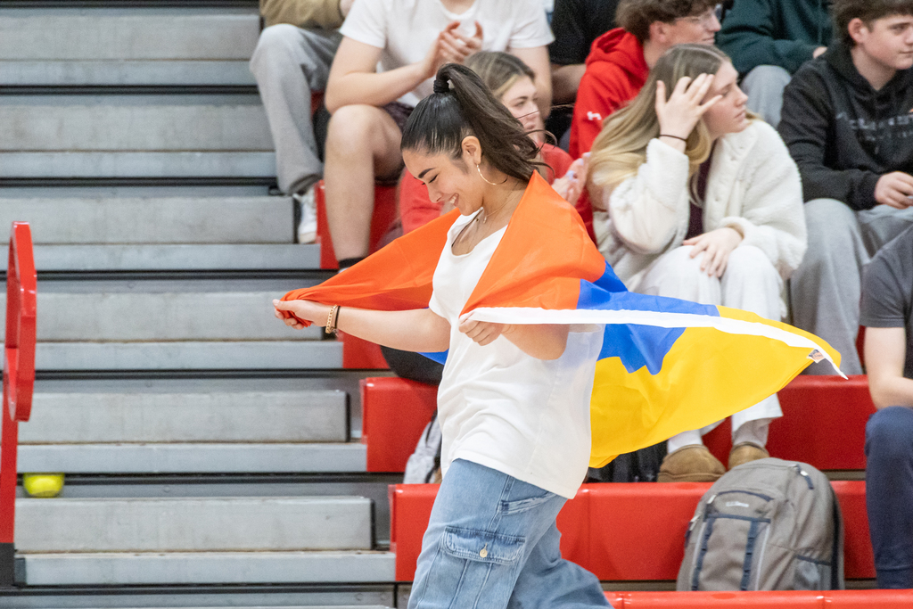 The Flag Ceremony during the Culture Day Celebration at South Portland High School