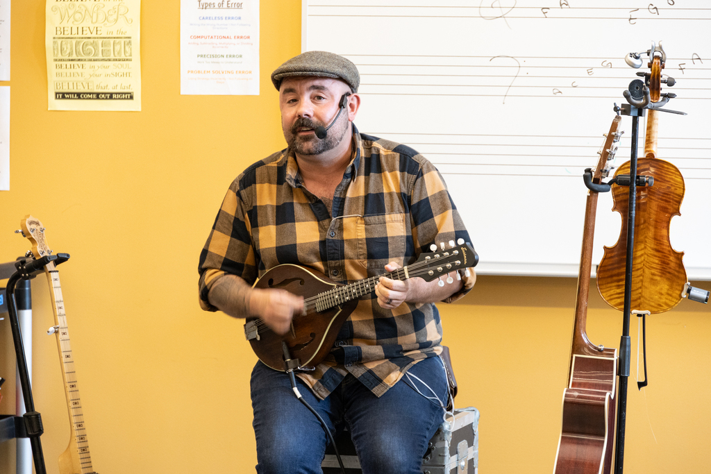 Scottish Folk music playing during World Cultures Day.