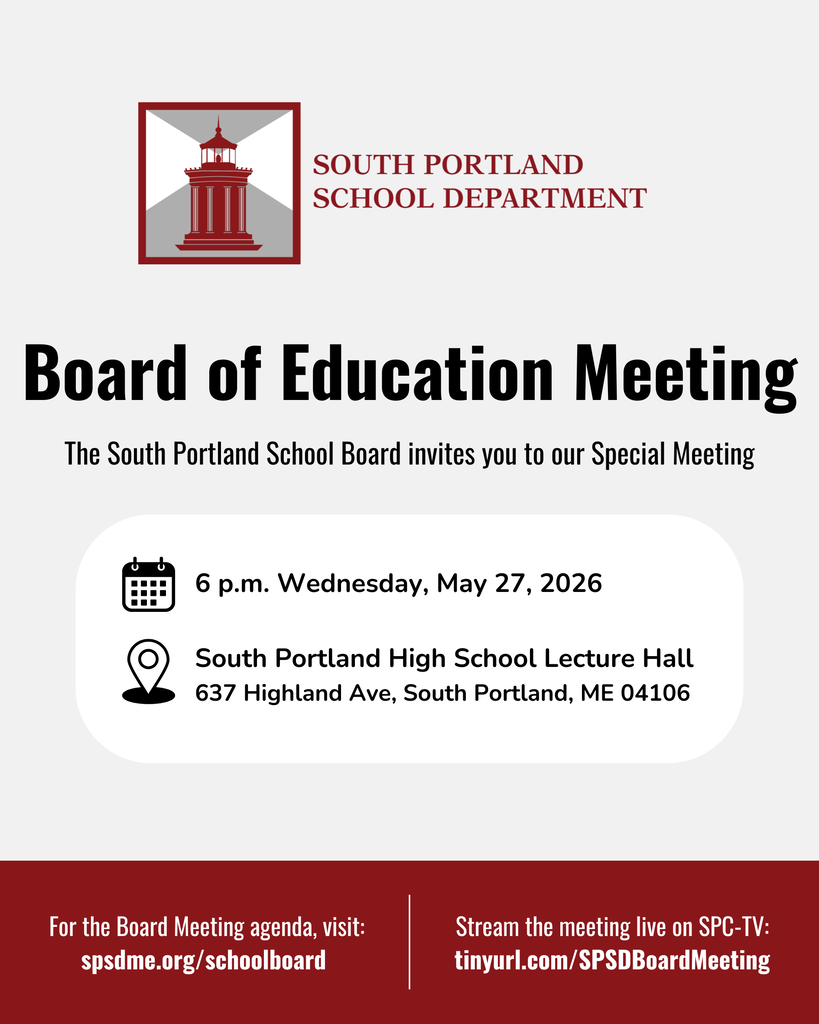 Board of Education Meeting - Wednesday, May 27 at 6 PM
