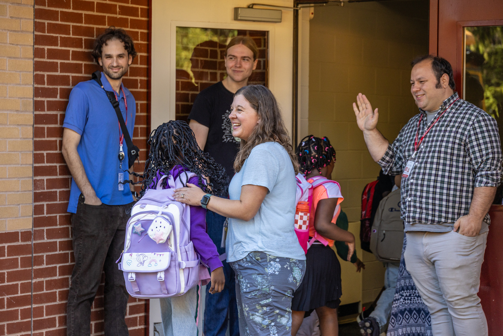 Skillin Elementary staff welcome back students