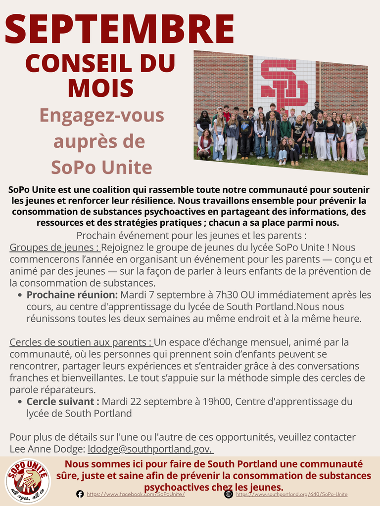 September 2026 SoPo Unite Tip of the Month -  French