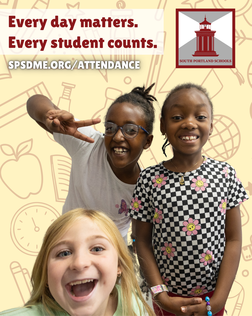Every day matters. Every student counts. For resources on attendance, visit spsdme.org/attendance.