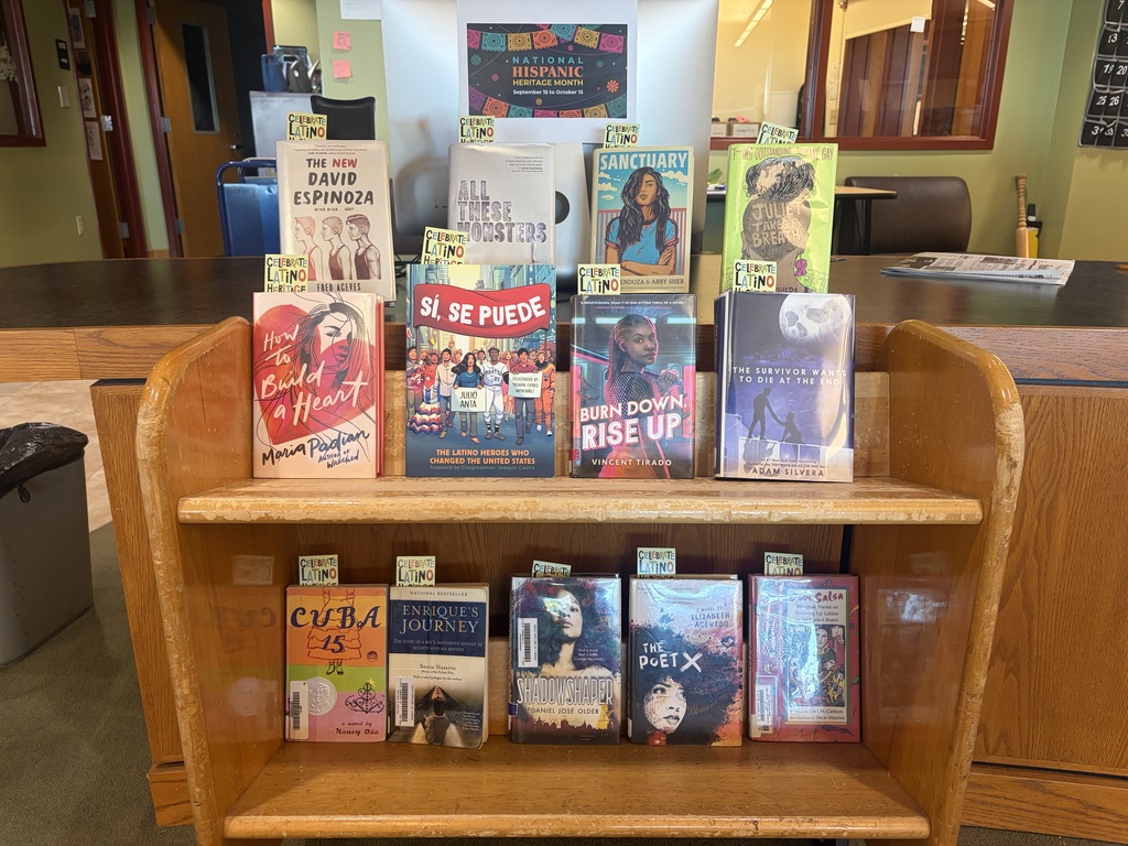 National Hispanic Heritage Month Book Display at South Portland High School