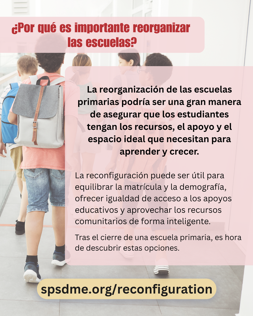 Why reconfigure schools? (Spanish)