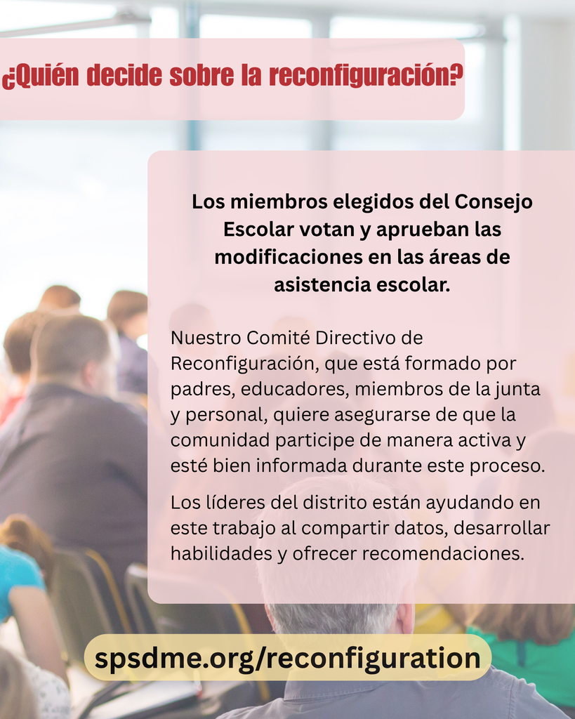 Who makes the decision on reconfiguration? (Spanish)