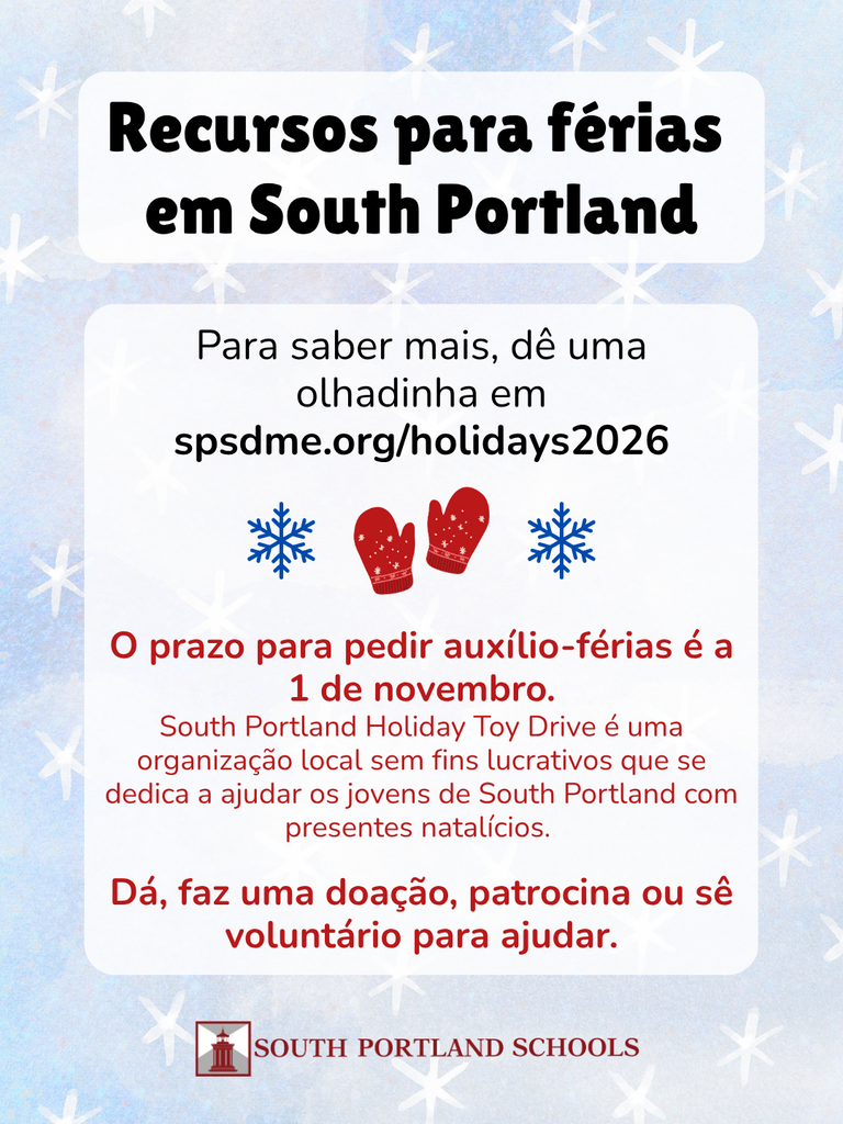 South Portland Holidays 2026 (Portuguese)