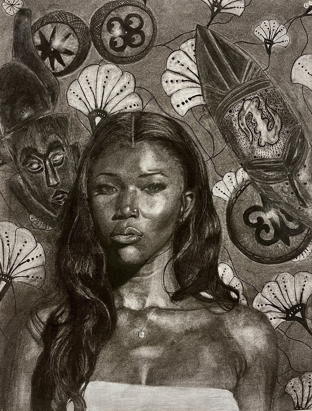 Laurelei i Kebokere: Melanin and Memory (Self-Portrait)