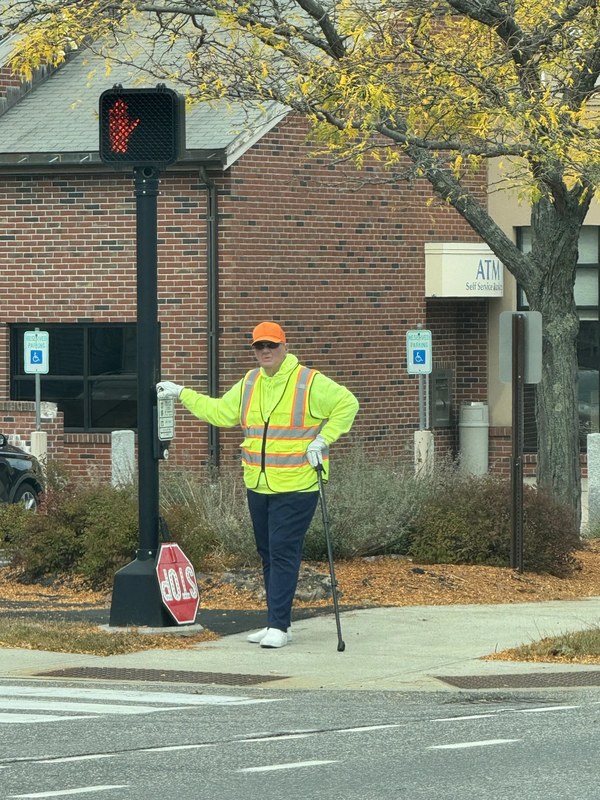 Thomas Schmaling at his corner. (Courtesy of Mary Numme)