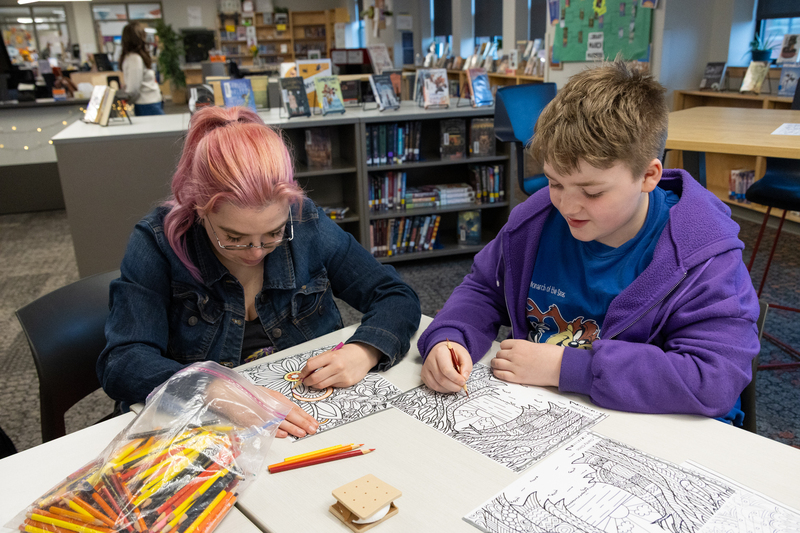 SPMS Talent Show & Fundraiser - Family coloring