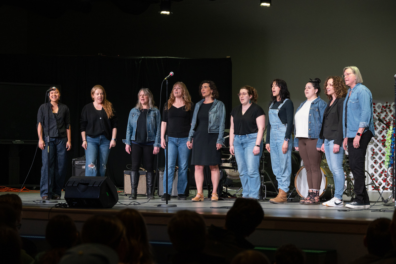 SPMS Talent Show & Fundraiser - staff singing