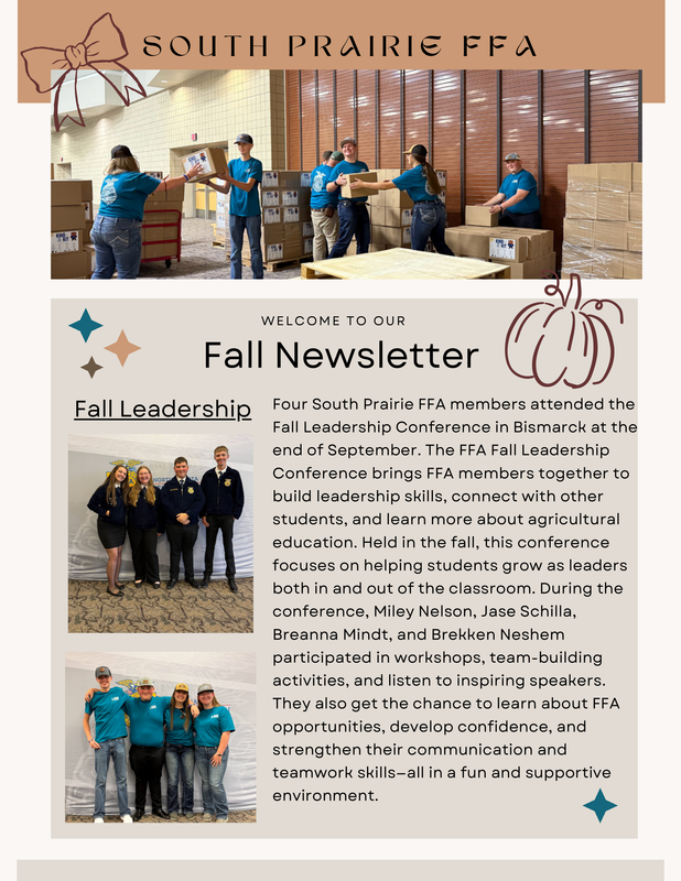 FFA Fall Newsletter
