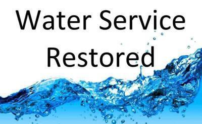 Water Service Restored