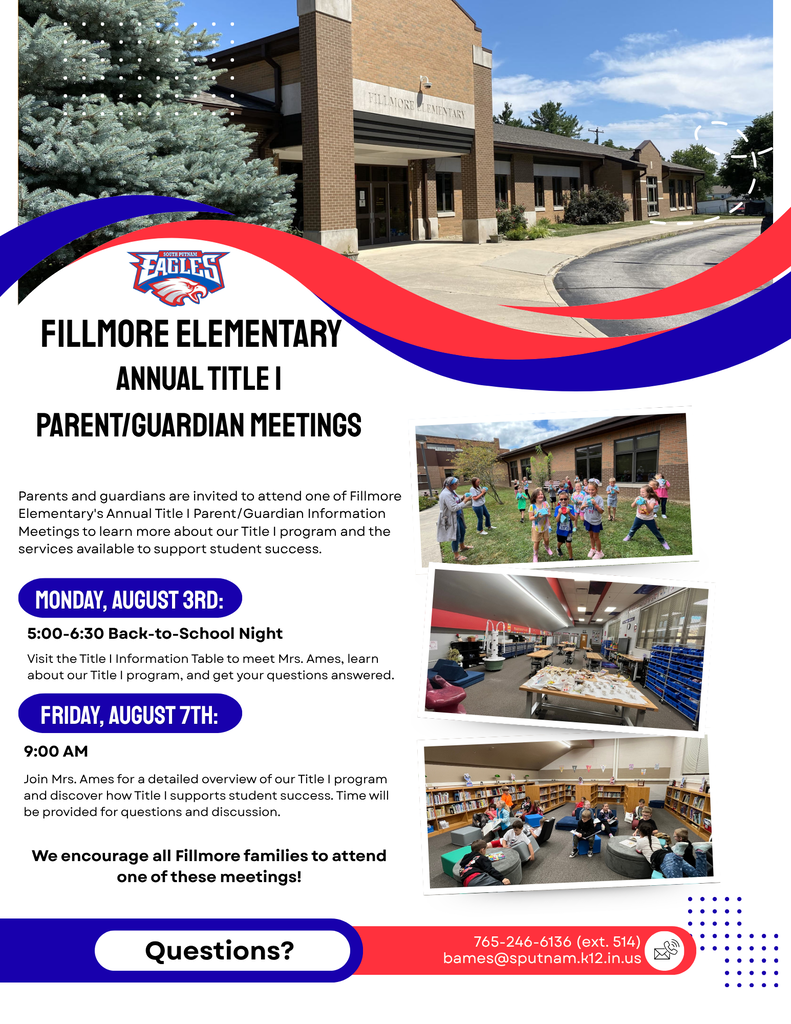 Fillmore Elementary Annual Title I Parent/Guardian Meetings