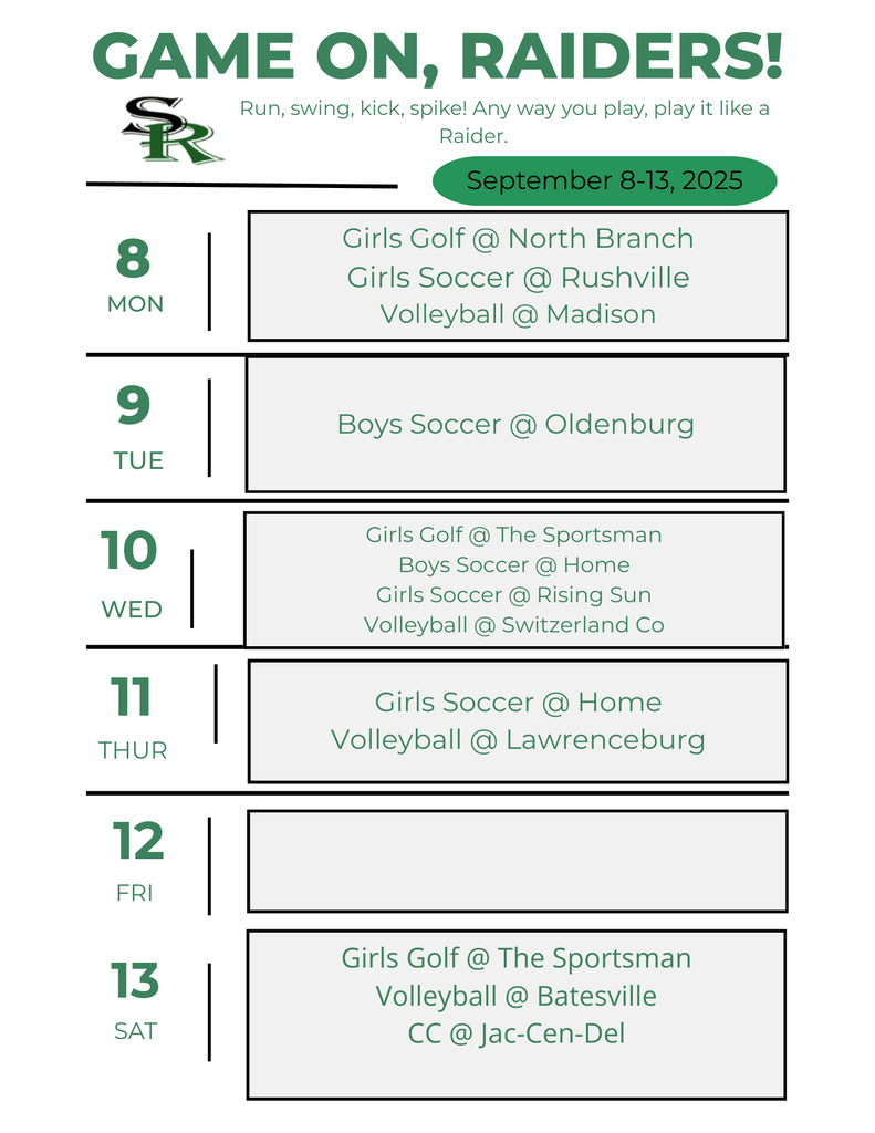 Athletic Schedule