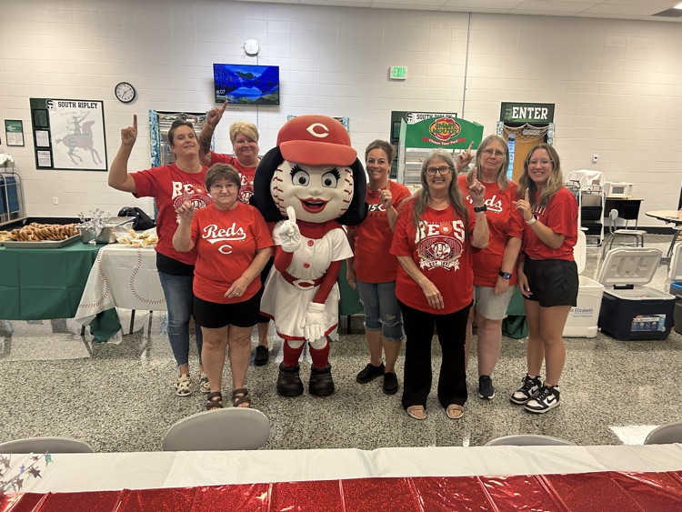 Rosie Red with SRHS Cafe Staff