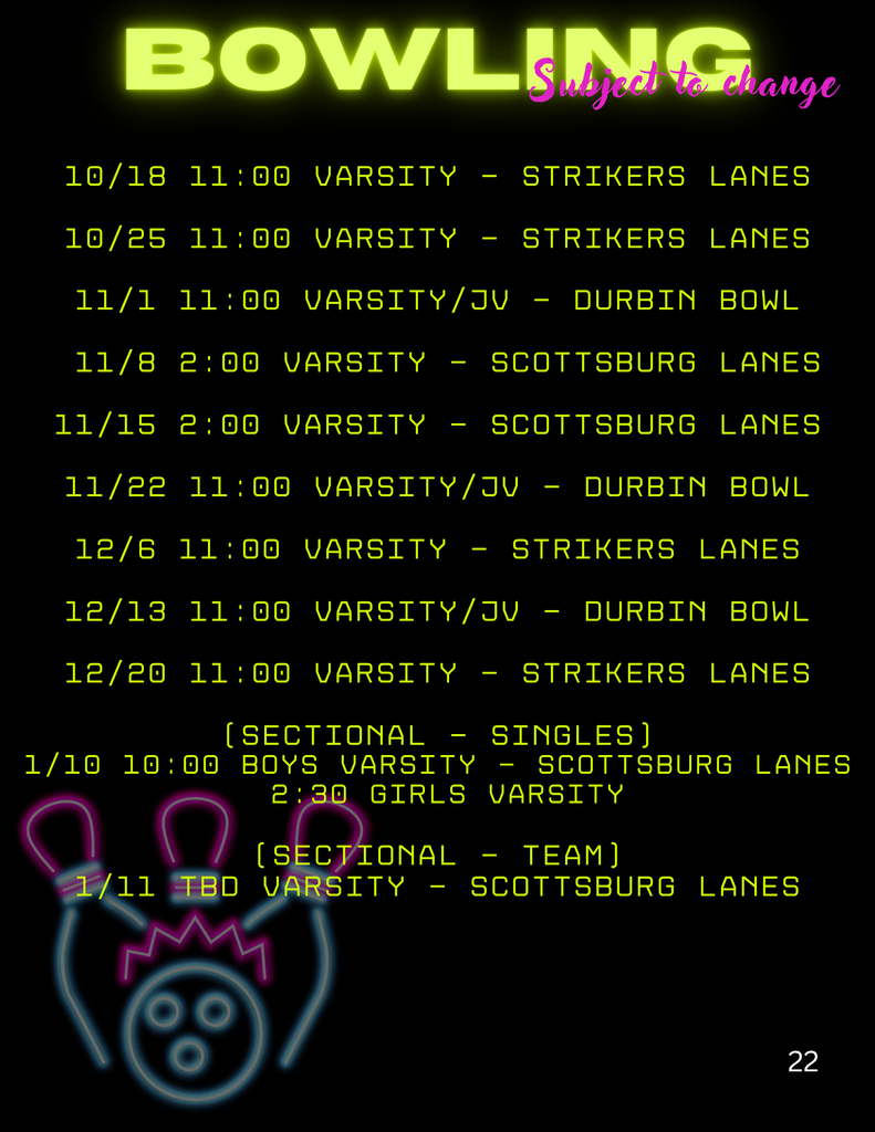 Bowling 2025 - 2026