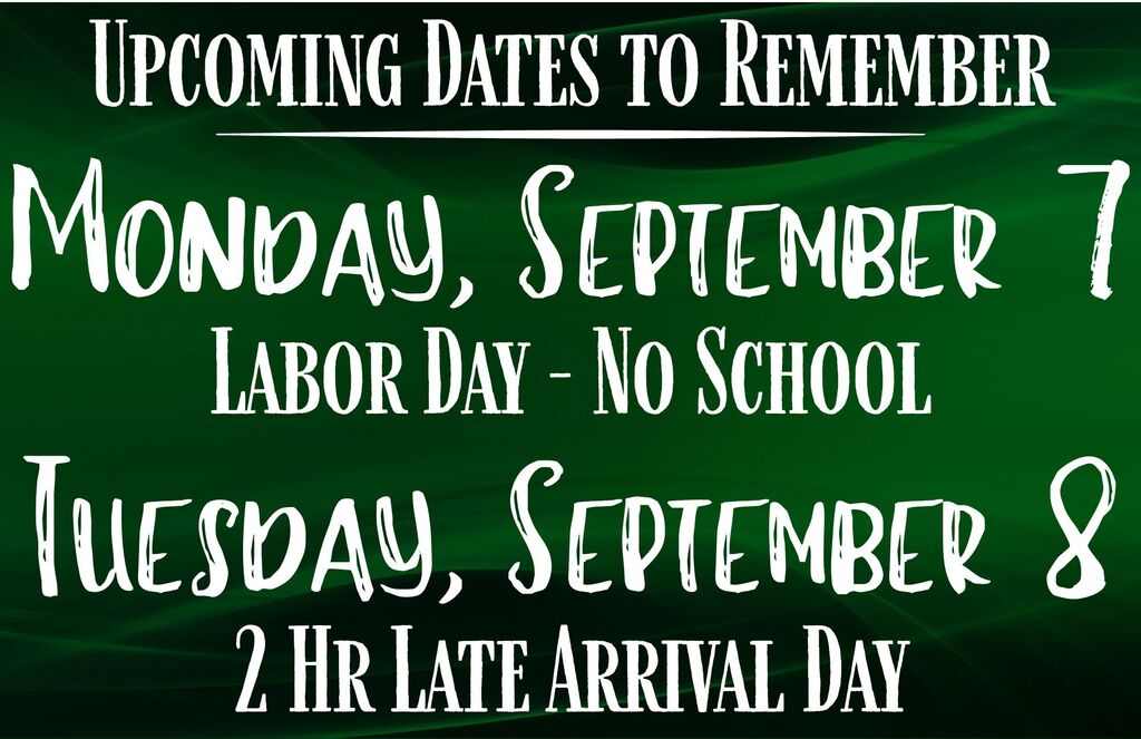 Upcoming Dates