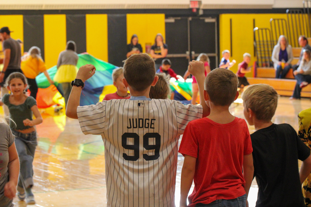 Students and staff brought the Falcon Pride! Decked out in black and yellow, they had a blast at the Elementary Pep Rally! Go Falcons! #ForeverFalcons